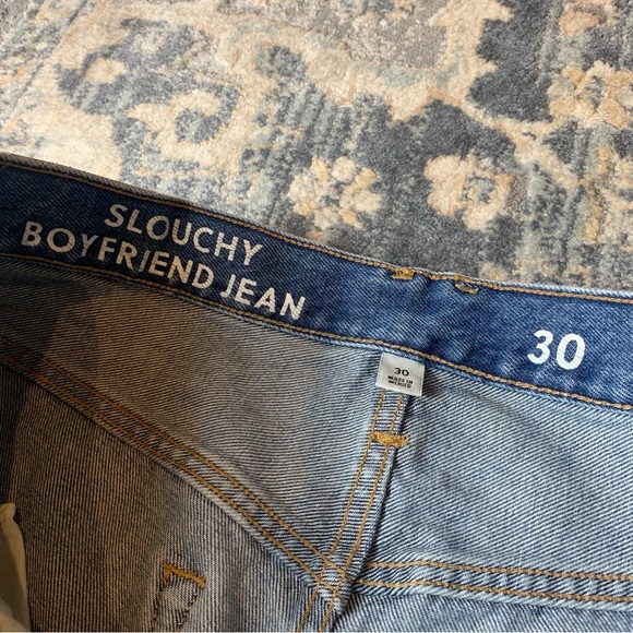 Blue Straight-Leg Distressed Jeans - Picture 2 of 5